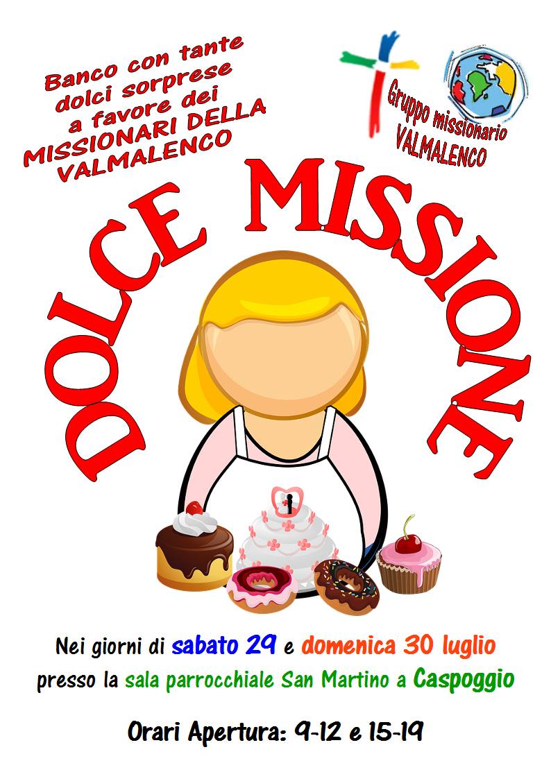 Dolce Missione - banco con tante dolci sorprese a favore dei missionari della Valmalenco